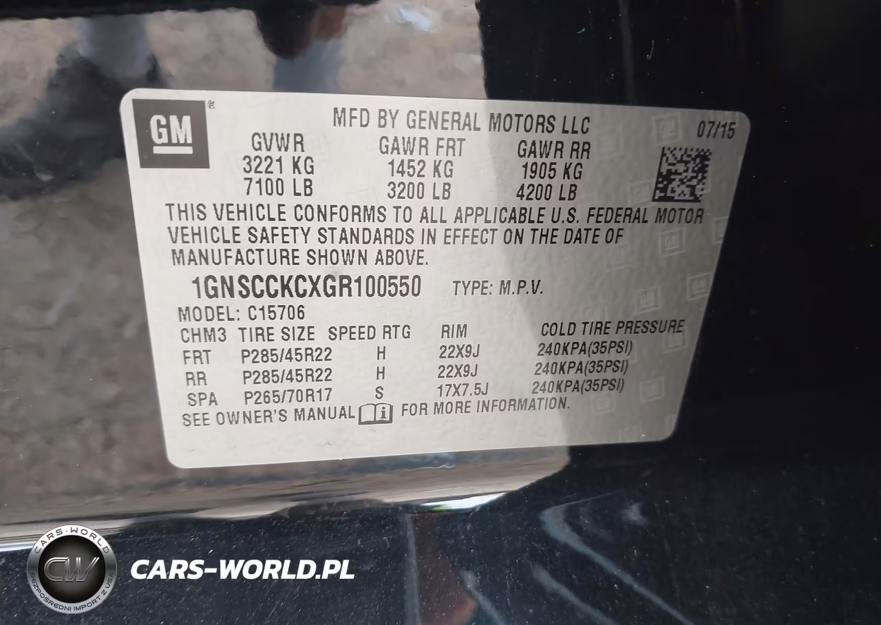 2016 Chevrolet Tahoe Ltz VIN:1GNSCCKCXGR100550 - 9
