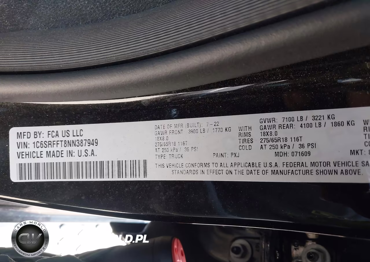 2022 Ram 1500 Big Horn 4X4 5'7 Box VIN:1C6SRFFT8NN387949 - 9