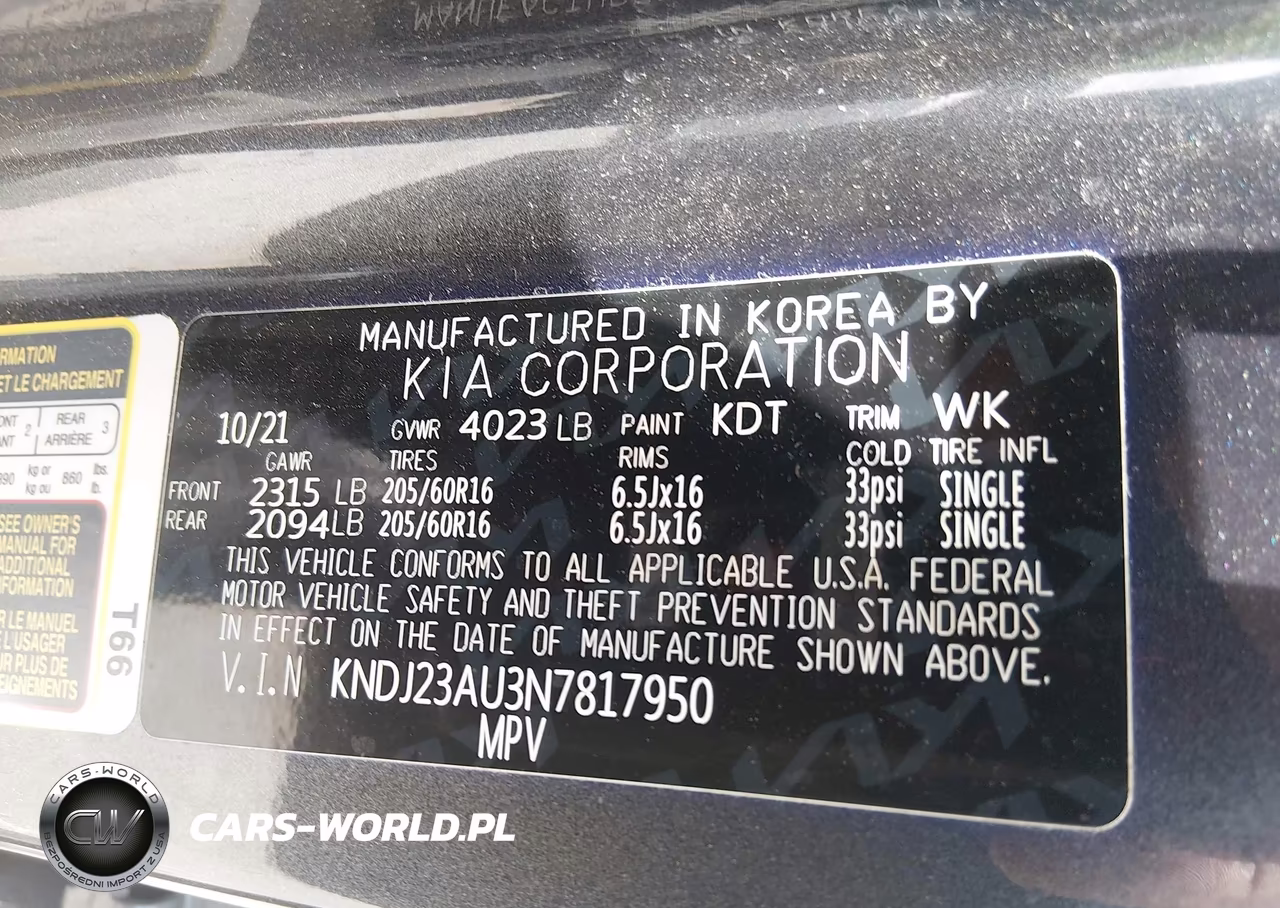 2022 Kia Soul S VIN:KNDJ23AU3N7817950 - 9