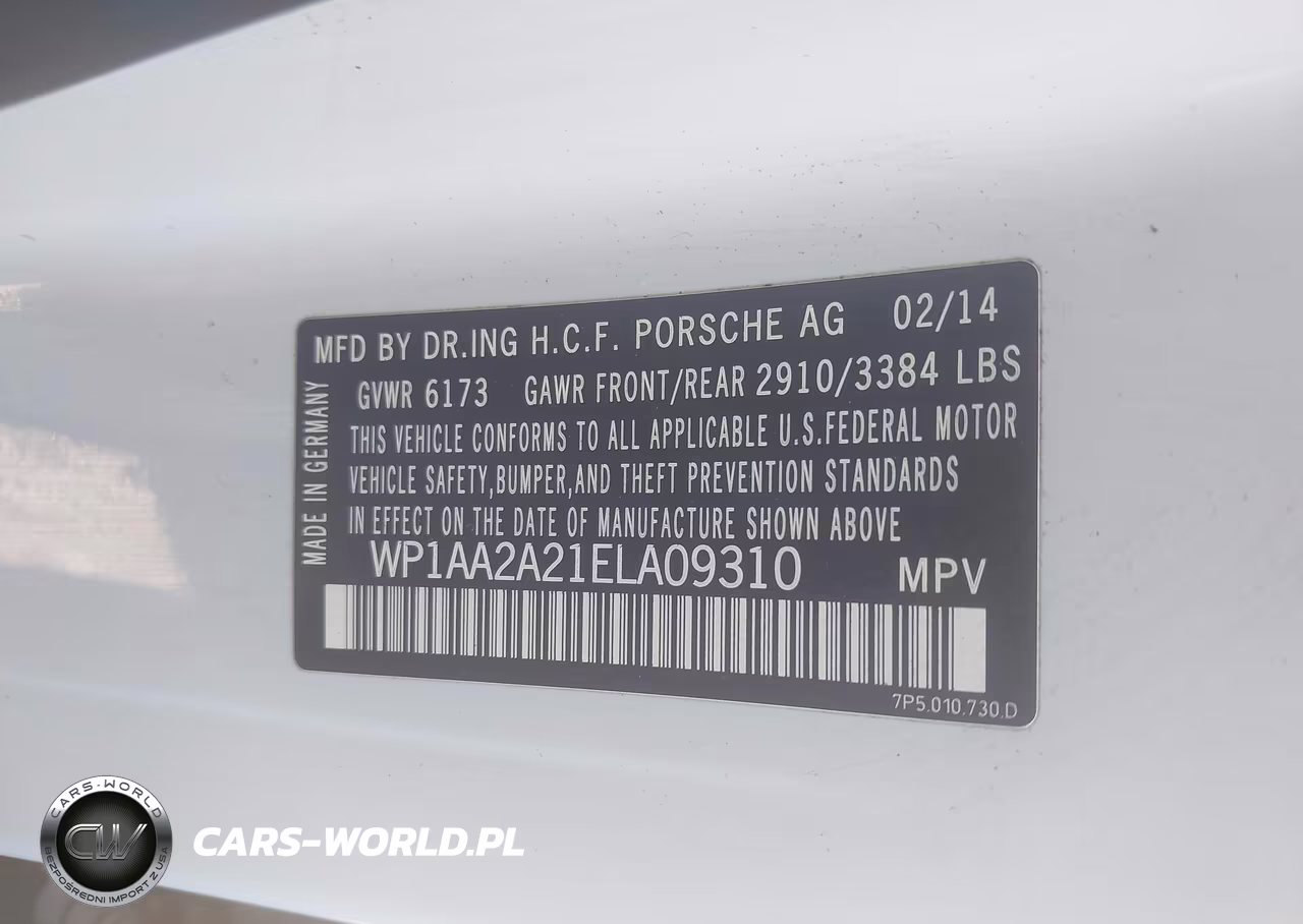 2014 Porsche Cayenne Platinum Edition VIN:WP1AA2A21ELA09310 - 9