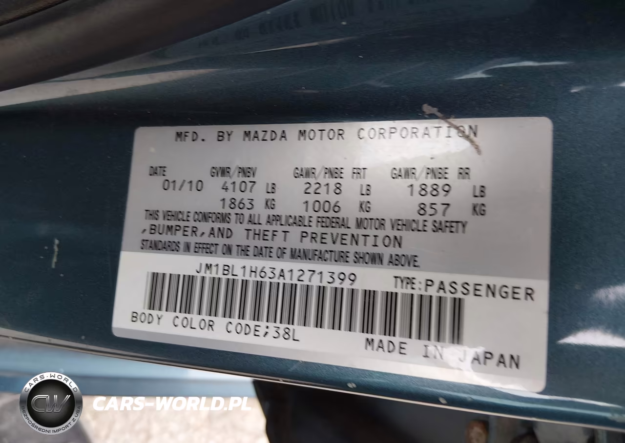 2010 Mazda Mazda3 S Sport VIN:JM1BL1H63A1271399 - 9