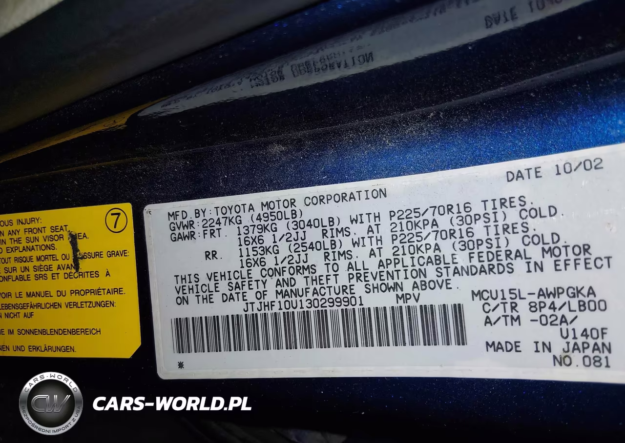 2003 Lexus Rx 300 VIN:JTJHF10U130299901 - 9