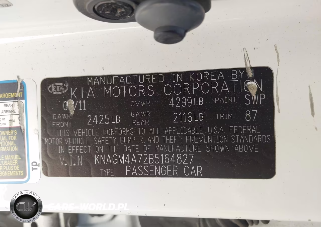 2011 Kia Optima Lx VIN:KNAGM4A72B5164827 - 9