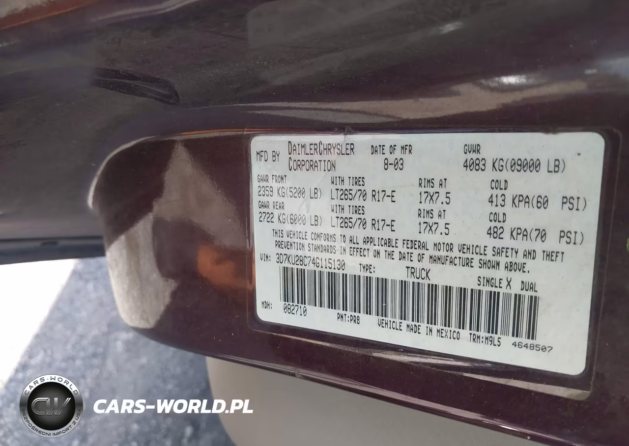 2004 Dodge Ram 2500 Slt-Laramie VIN:3D7KU28C74G115130 - 9