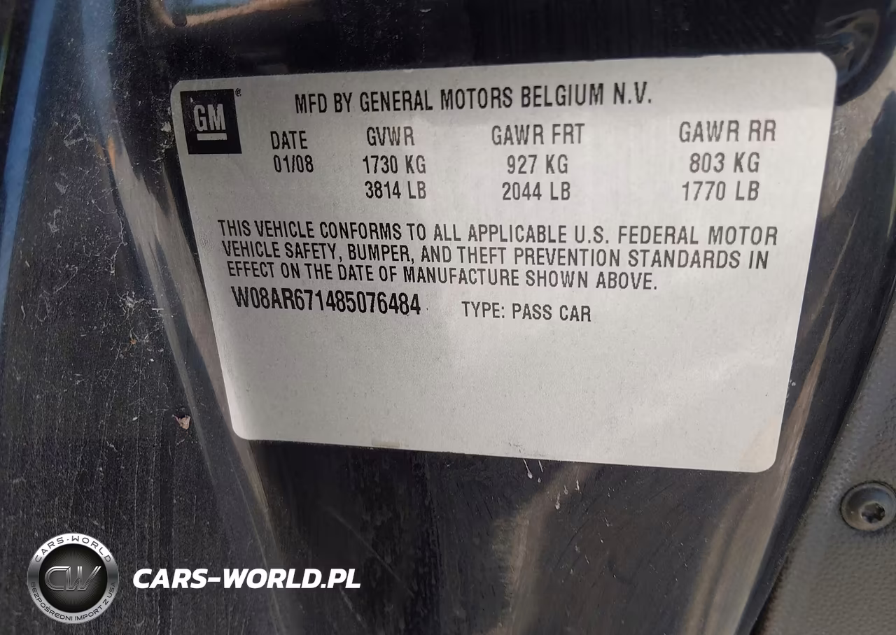 2008 Saturn Astra Xe VIN:W08AR671485076484 - 9