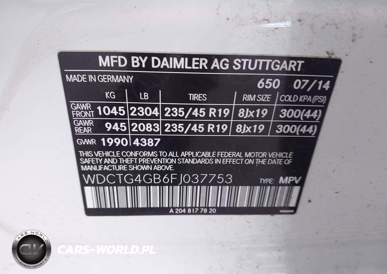 2015 Mercedes-Benz Gla 250 4Matic VIN:WDCTG4GB6FJ037753 - 9