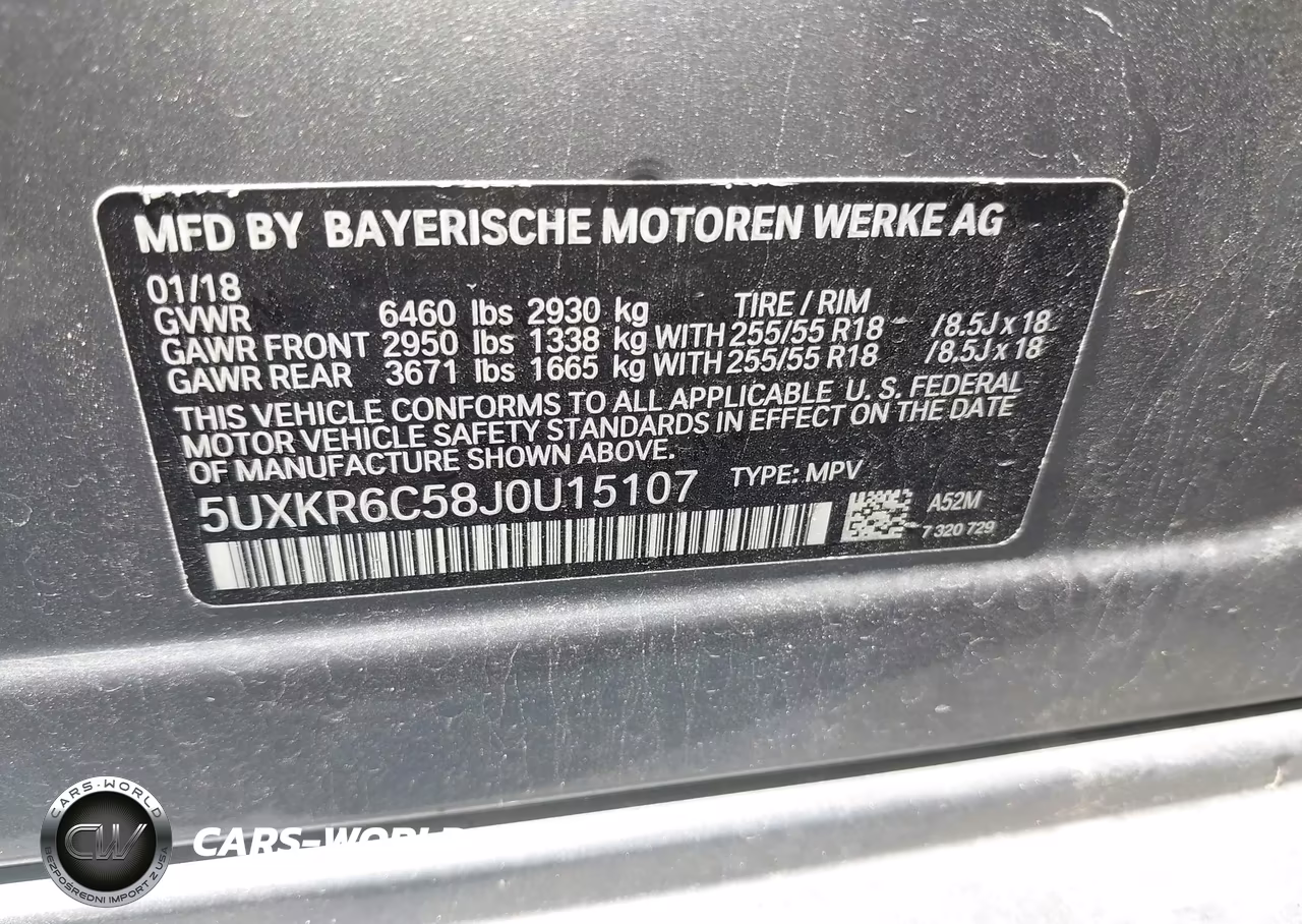 2018 BMW X5 xDrive50I VIN:5UXKR6C58J0U15107 - 9