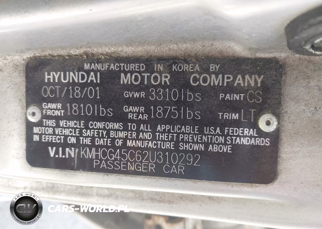 2002 Hyundai Accent Gl VIN:KMHCG45C62U310292 - 9