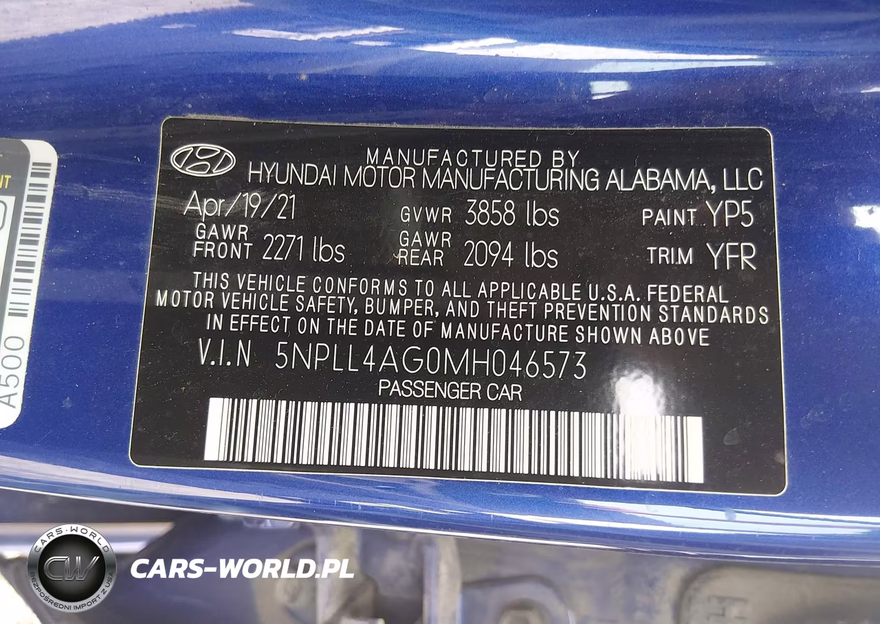 2021 Hyundai Elantra Se VIN:5NPLL4AG0MH046573 - 9
