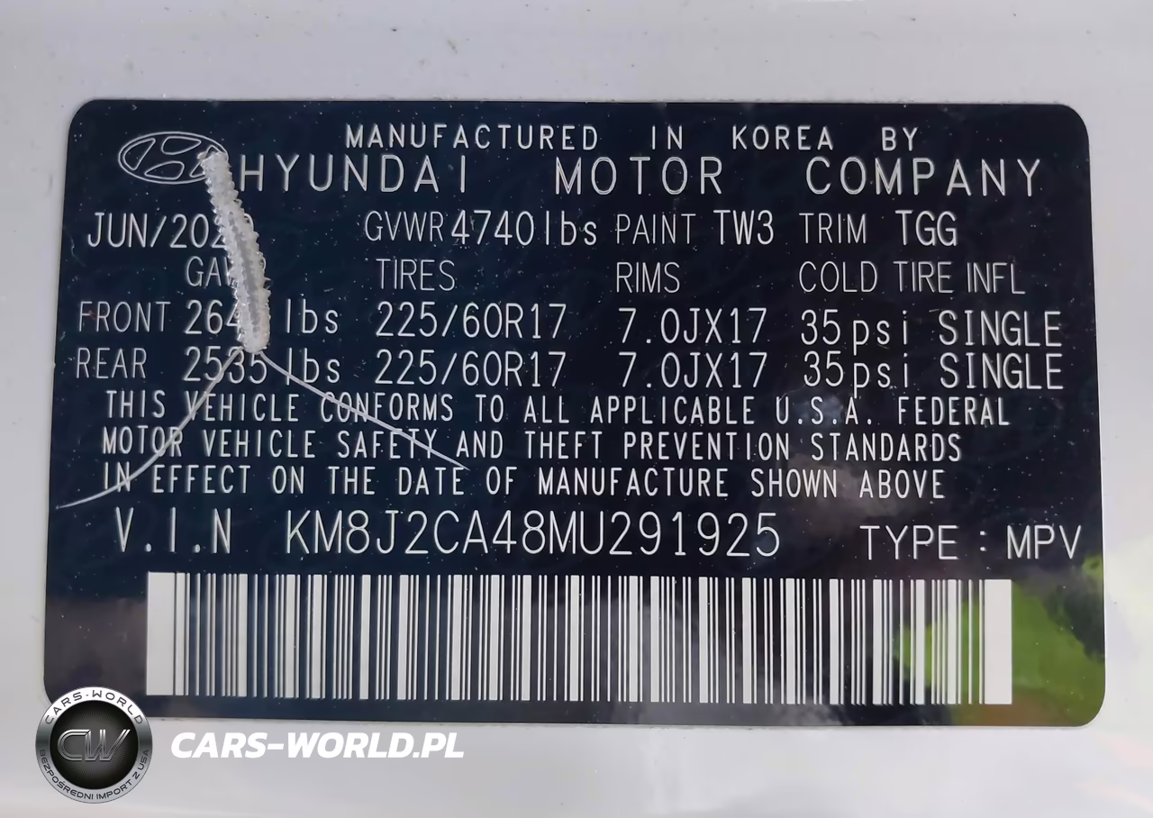 2021 Hyundai Tucson Se VIN:KM8J2CA48MU291925 - 9