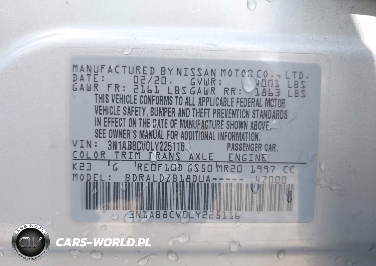 2020 Nissan Sentra Sv Xtronic Cvt VIN:3N1AB8CV0LY225116 - 9