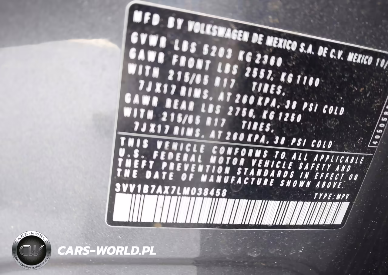 2020 Volkswagen Tiguan 2.0T S VIN:3VV1B7AX7LM038458 - 9