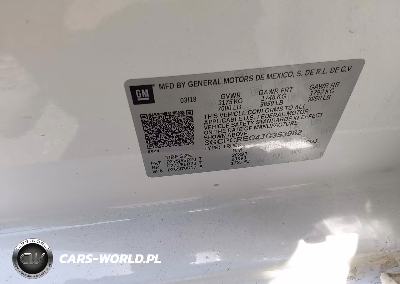 2018 Chevrolet Silverado 1500 Lt VIN:3GCPCREC4JG353982 - 9