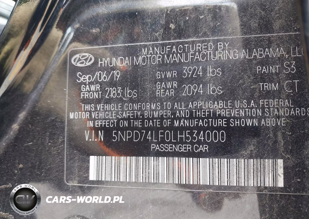 2020 Hyundai Elantra Se VIN:5NPD74LF0LH534000 - 9