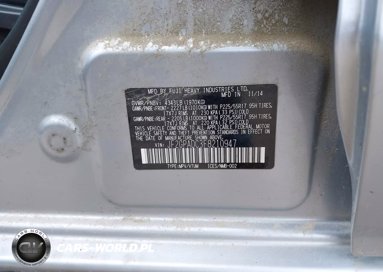2015 Subaru Xv Crosstrek 2.0I Premium VIN:JF2GPADC3F8210947 - 9