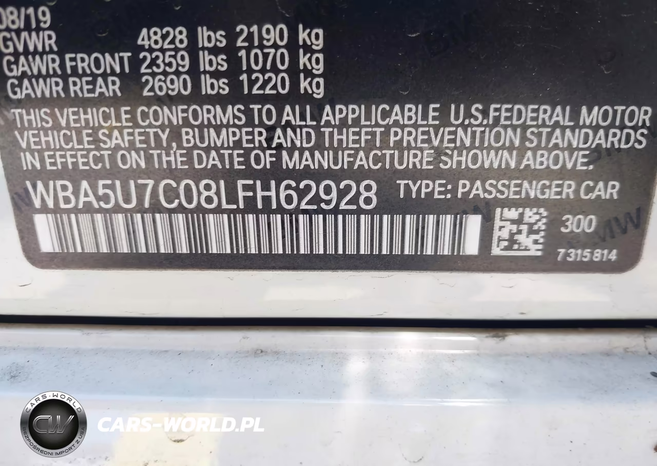 2020 BMW M340I VIN:WBA5U7C08LFH62928 - 9