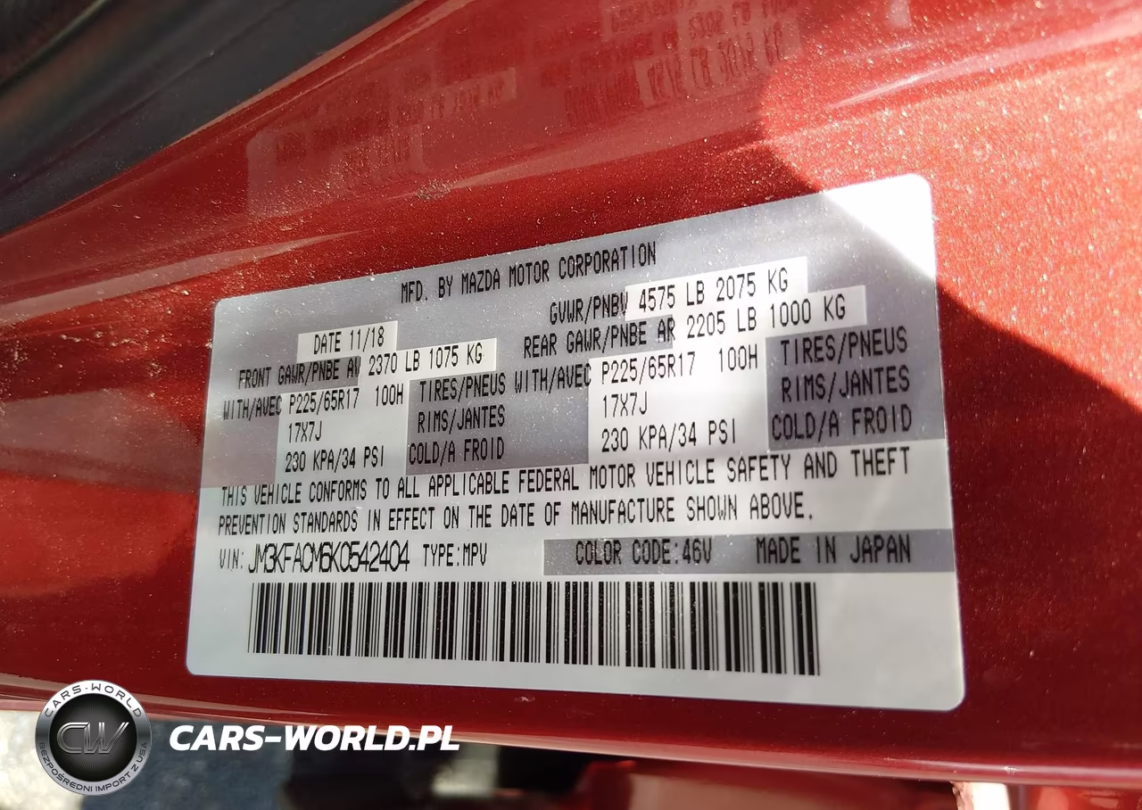 2019 Mazda Cx-5 Touring VIN:JM3KFACM6K0542404 - 9