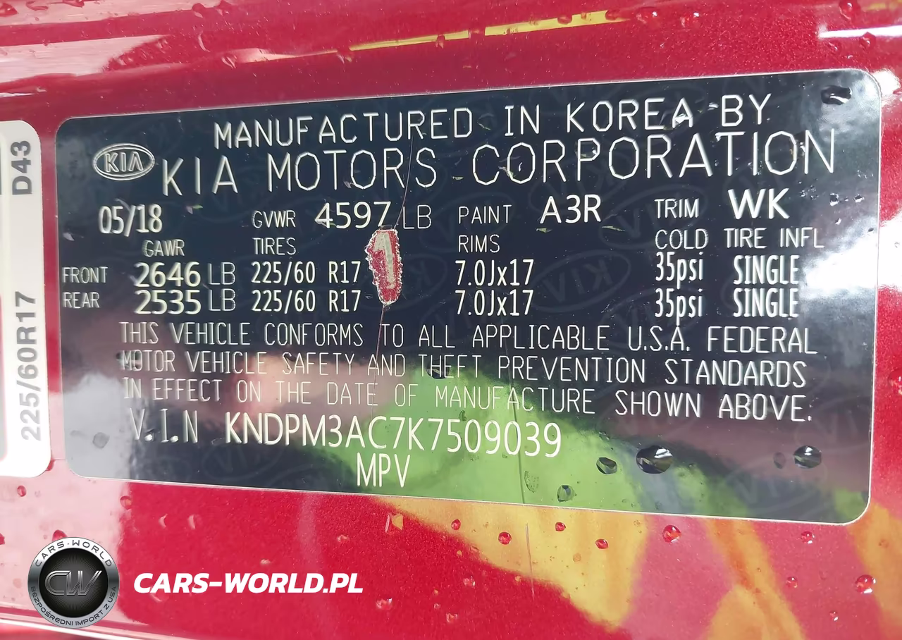 2019 Kia Sportage Lx VIN:KNDPM3AC7K7509039 - 9