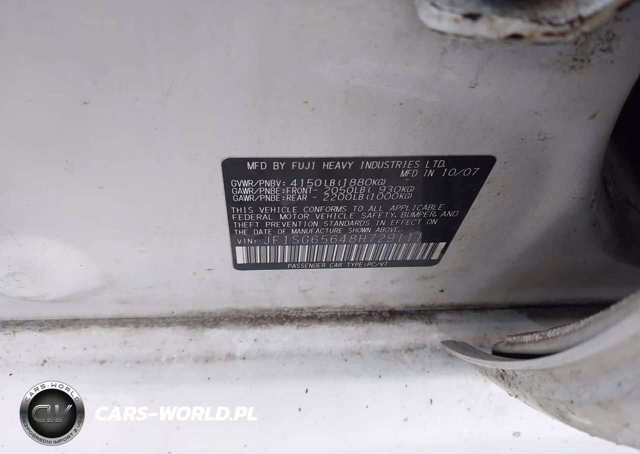2008 Subaru Forester 2.5X VIN:JF1SG65648H729111 - 9