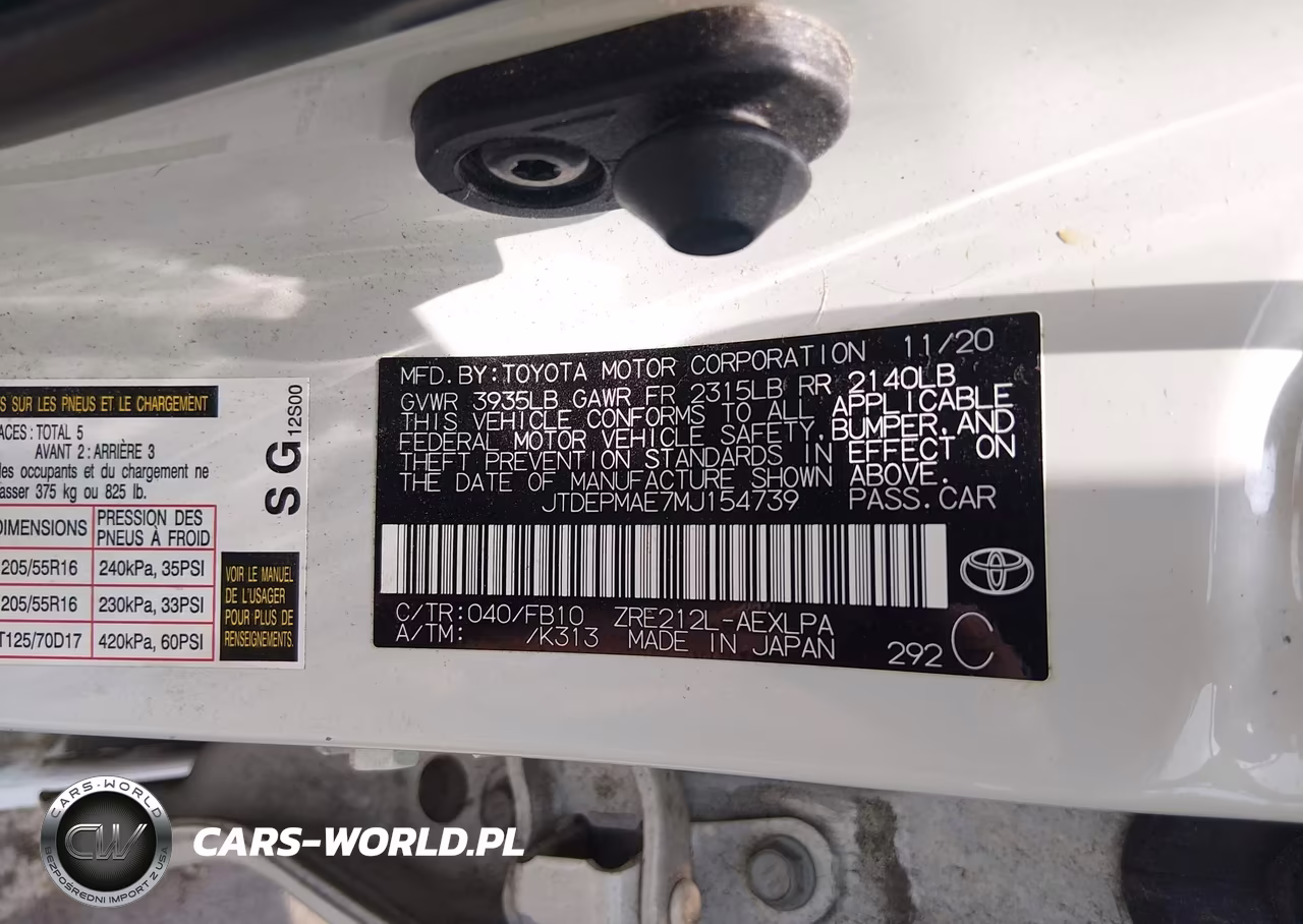 2021 Toyota Corolla Le VIN:JTDEPMAE7MJ154739 - 9