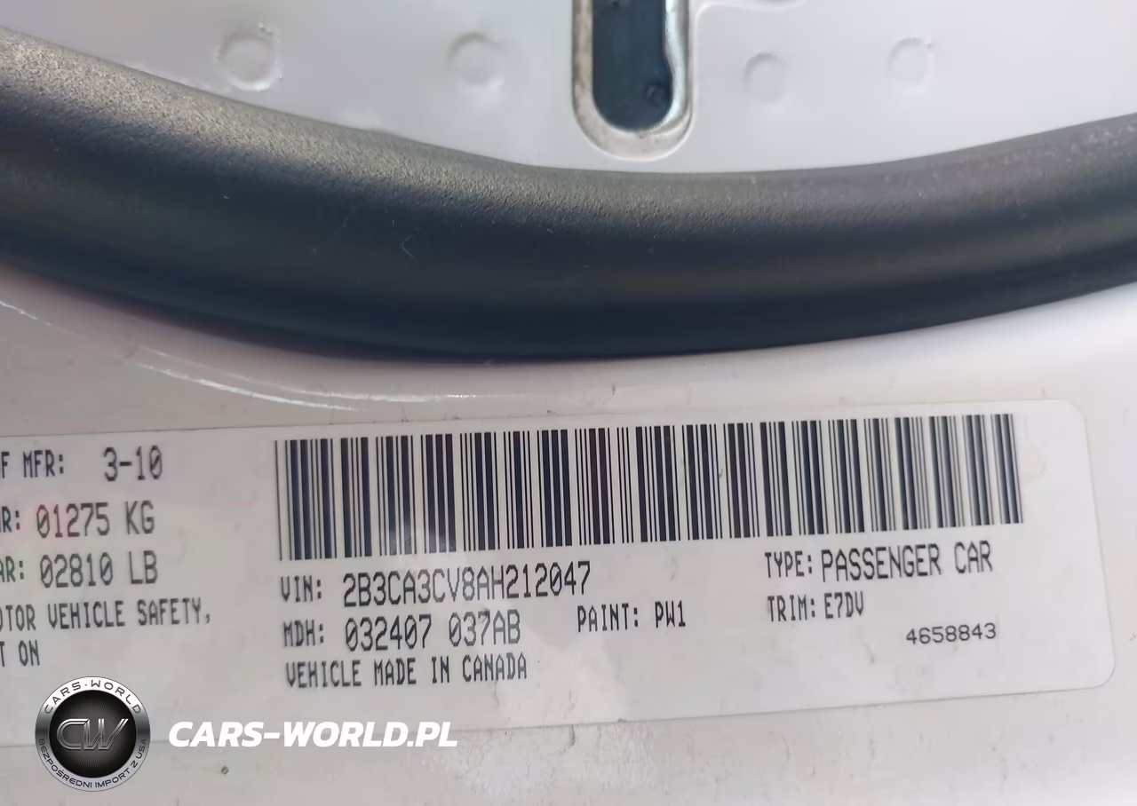2010 Dodge Charger Sxt VIN:2B3CA3CV8AH212047 - 9