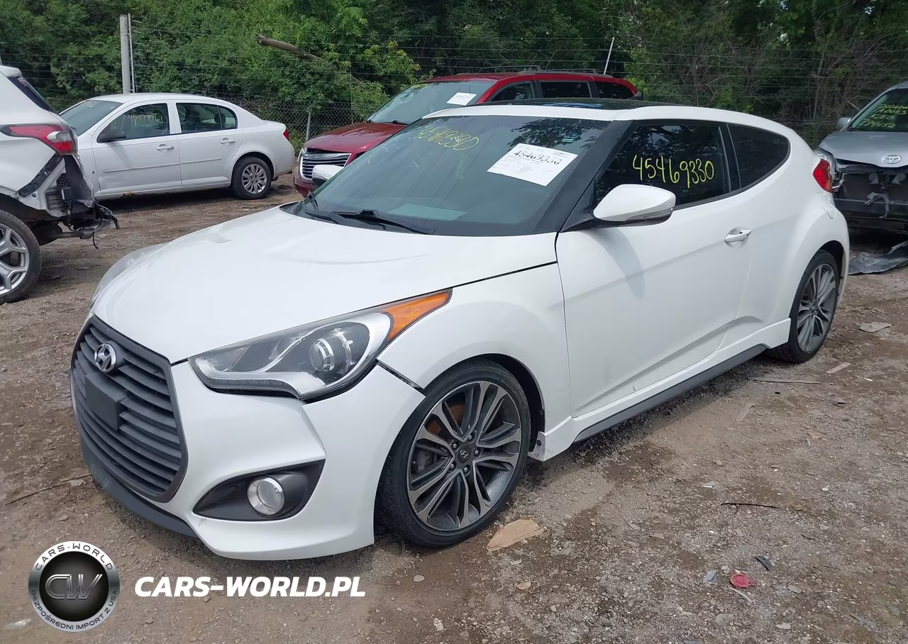 2016 Hyundai Veloster Turbo VIN:KMHTC6AE2GU294209 - 2