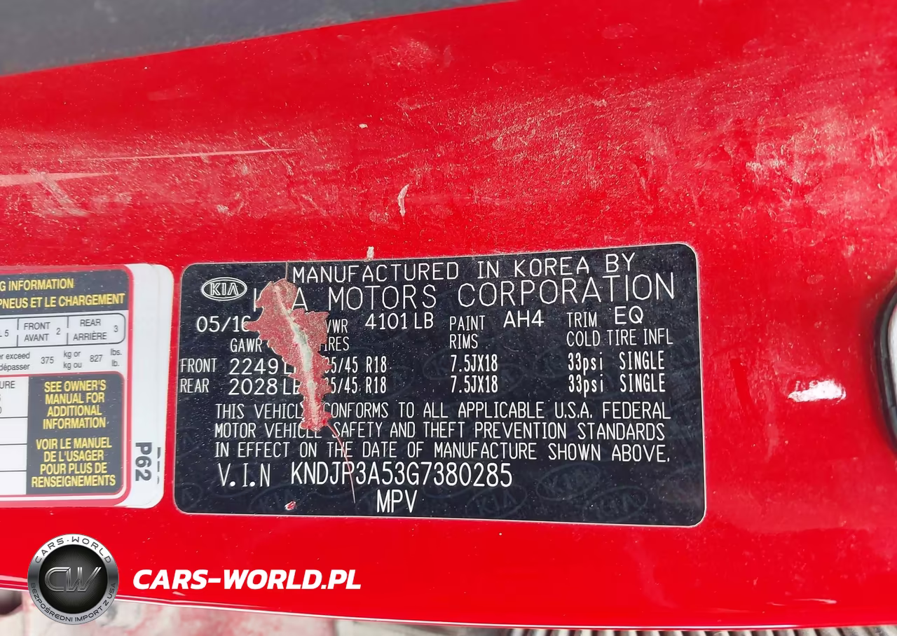 2016 Kia Soul + VIN:KNDJP3A53G7380285 - 9