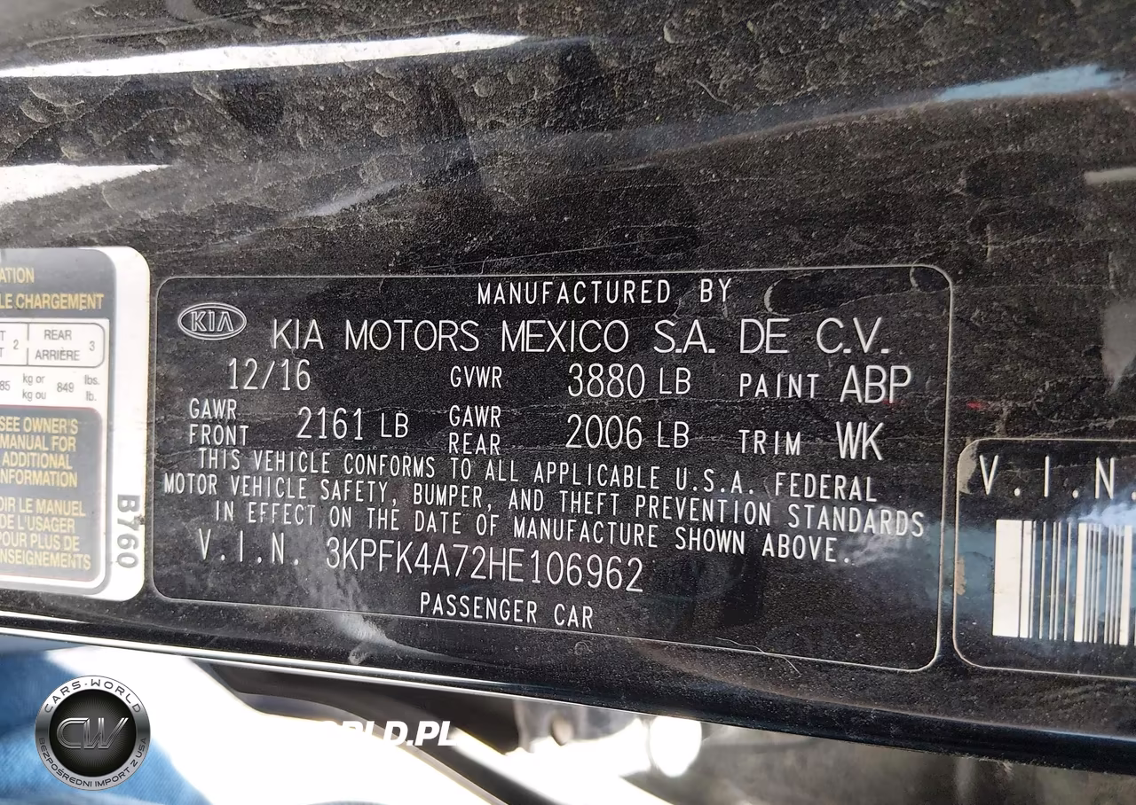 2017 Kia Forte Lx VIN:3KPFK4A72HE106962 - 9