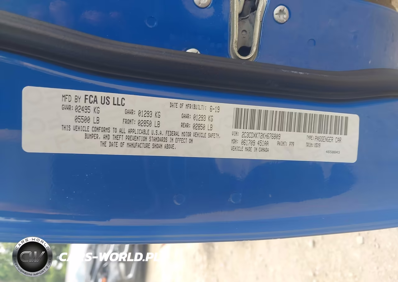 2019 Dodge Charger Police Awd VIN:2C3CDXKT2KH676809 - 9