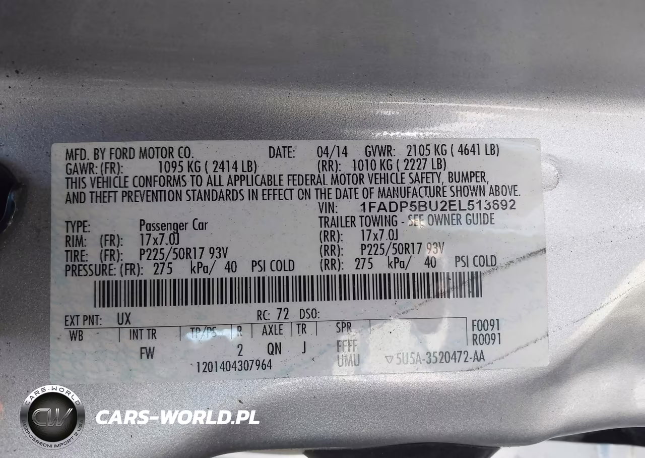 2014 Ford C-Max Hybrid Sel VIN:1FADP5BU2EL513692 - 9