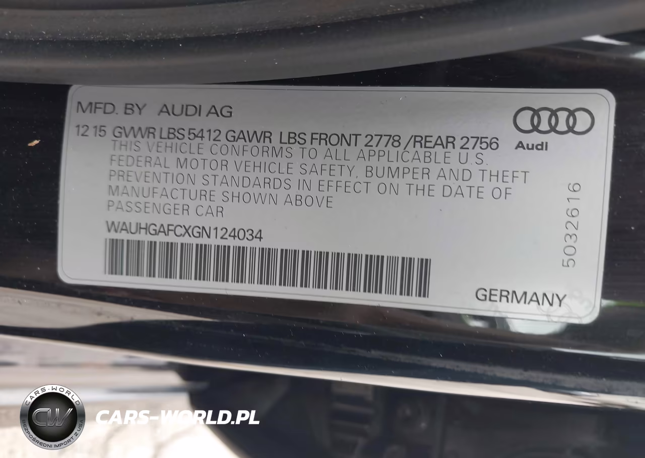 2016 Audi A6 3.0T Premium Plus VIN:WAUHGAFCXGN124034 - 9
