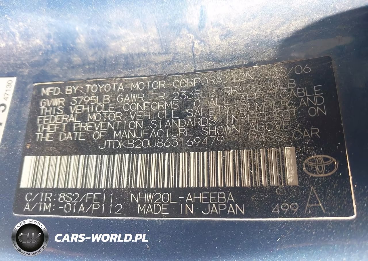 2006 Toyota Prius VIN:JTDKB20U863169479 - 9