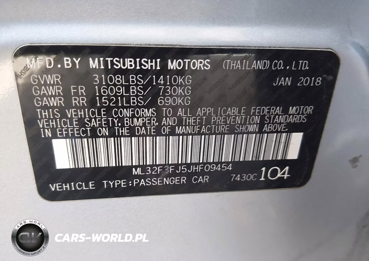 2018 Mitsubishi Mirage G4 Es VIN:ML32F3FJ5JHF09454 - 9