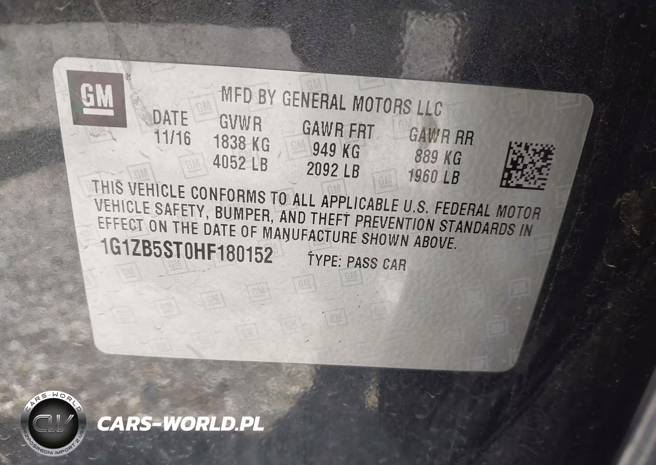 2017 Chevrolet Malibu Ls VIN:1G1ZB5ST0HF180152 - 9