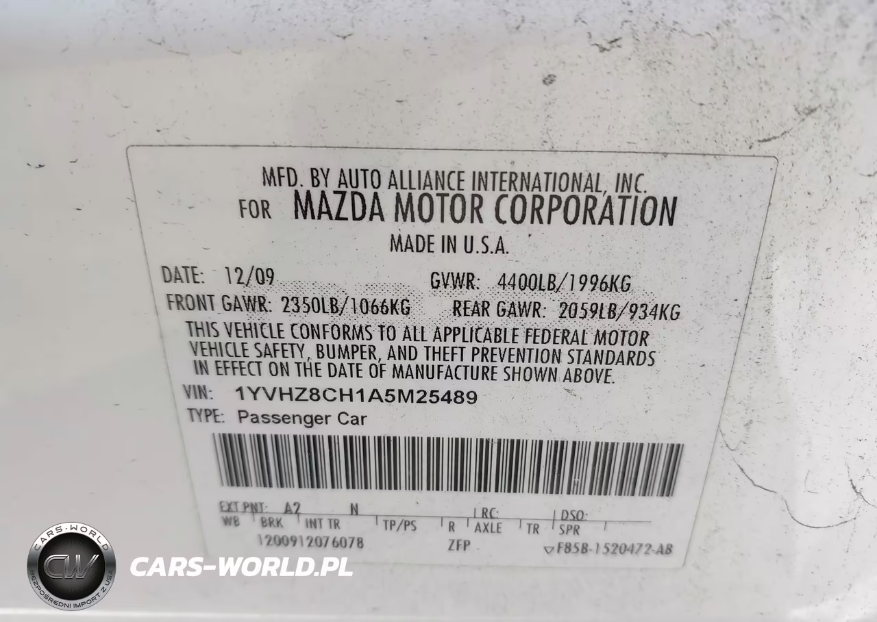 2010 Mazda Mazda6 I Grand Touring VIN:1YVHZ8CH1A5M25489 - 9