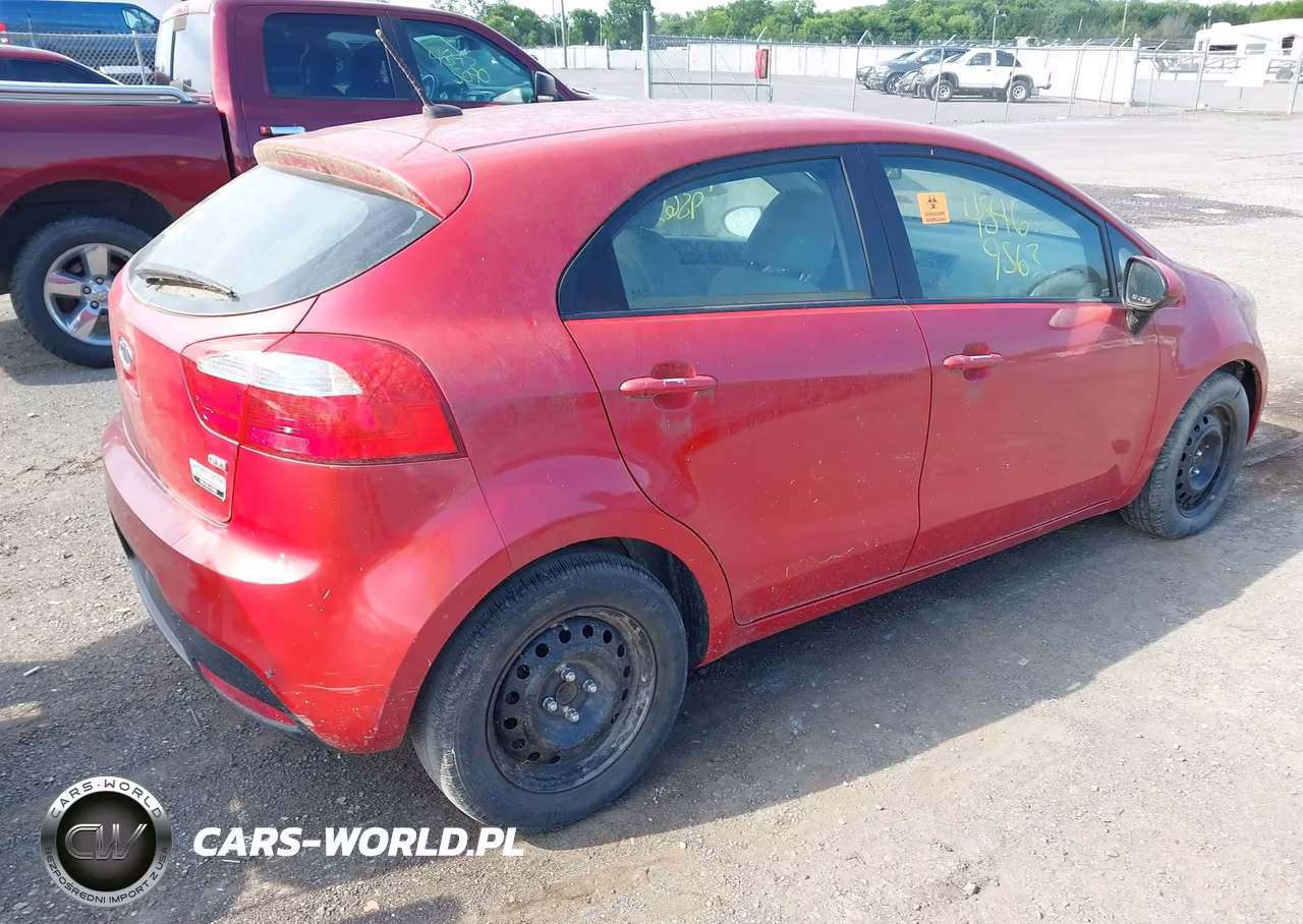 2013 Kia Rio Lx VIN:KNADM5A36D6107890 - 4