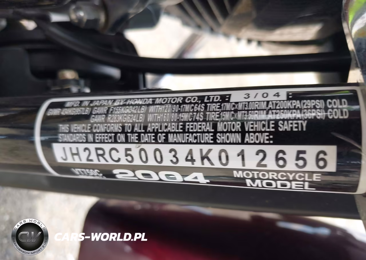 2004 Honda Vt750 C VIN:JH2RC50034K012656 - 10