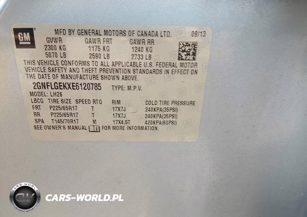 2014 Chevrolet Equinox Lt VIN:2GNFLGEKXE6120785 - 9