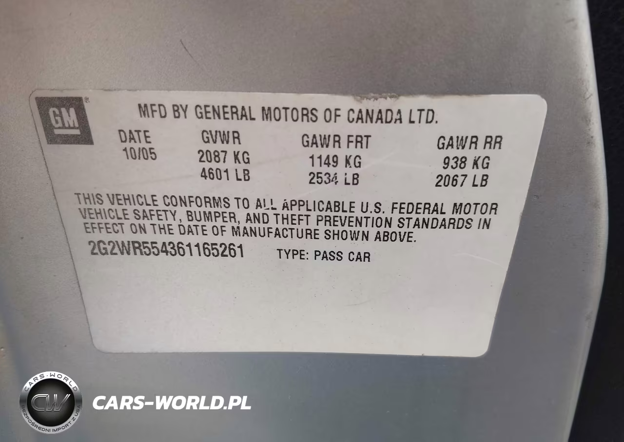 2006 Pontiac Grand Prix Gt VIN:2G2WR554361165261 - 9