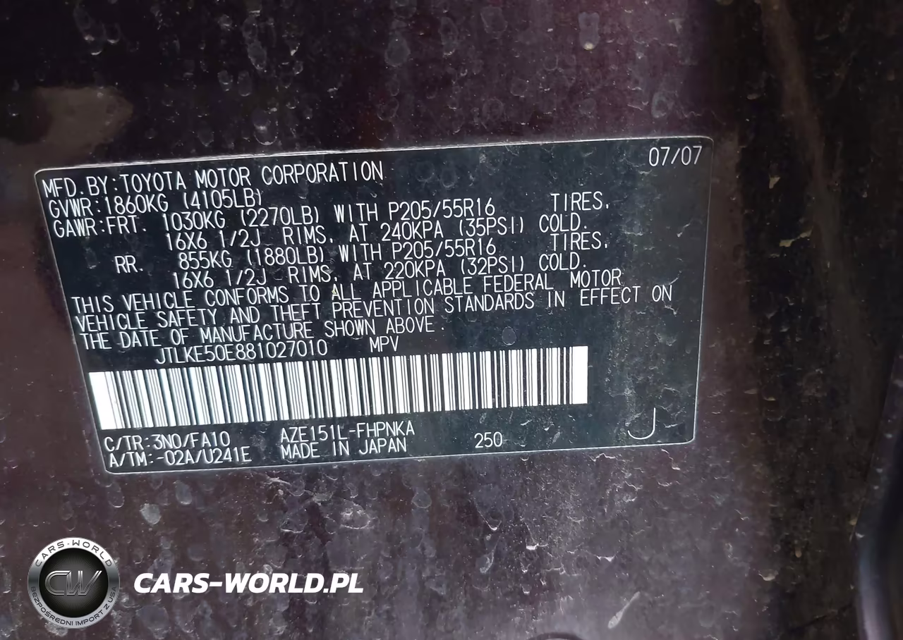 2008 Scion Xb VIN:JTLKE50E881027010 - 9
