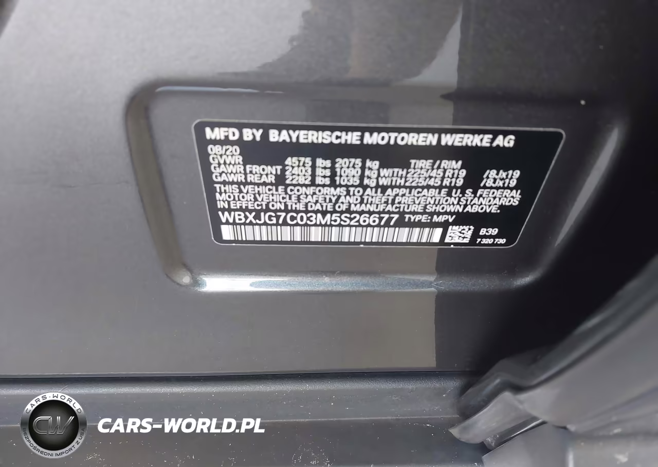 2021 BMW X1 Sdrive28I VIN:WBXJG7C03M5S26677 - 9