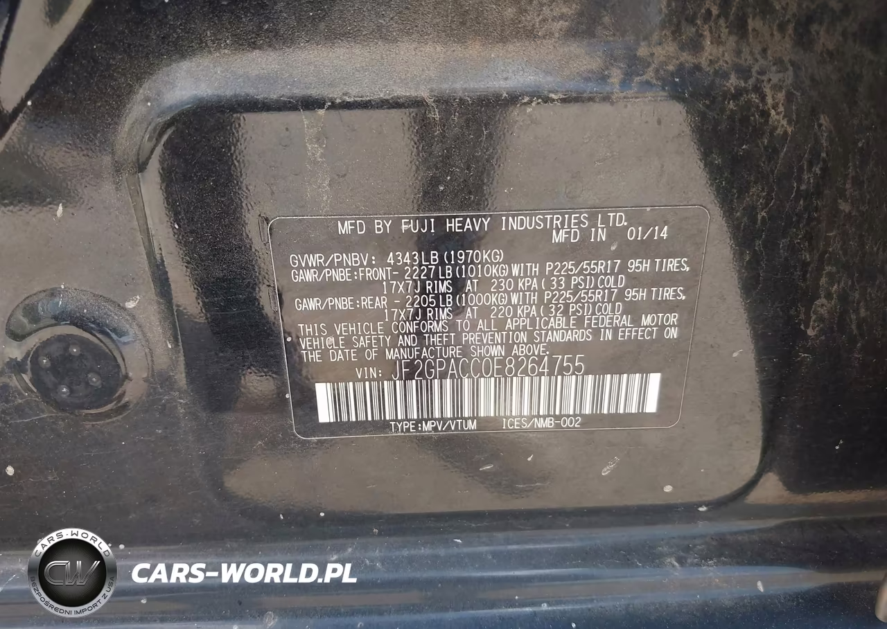 2014 Subaru Xv Crosstrek 2.0I Premium VIN:JF2GPACC0E8264755 - 9