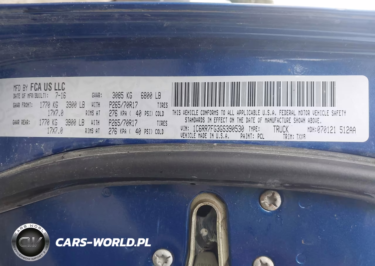 2016 Ram 1500 Tradesman VIN:1C6RR7FG3GS390530 - 9