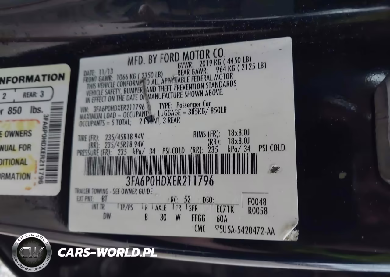 2014 Ford Fusion Se VIN:3FA6P0HDXER211796 - 9
