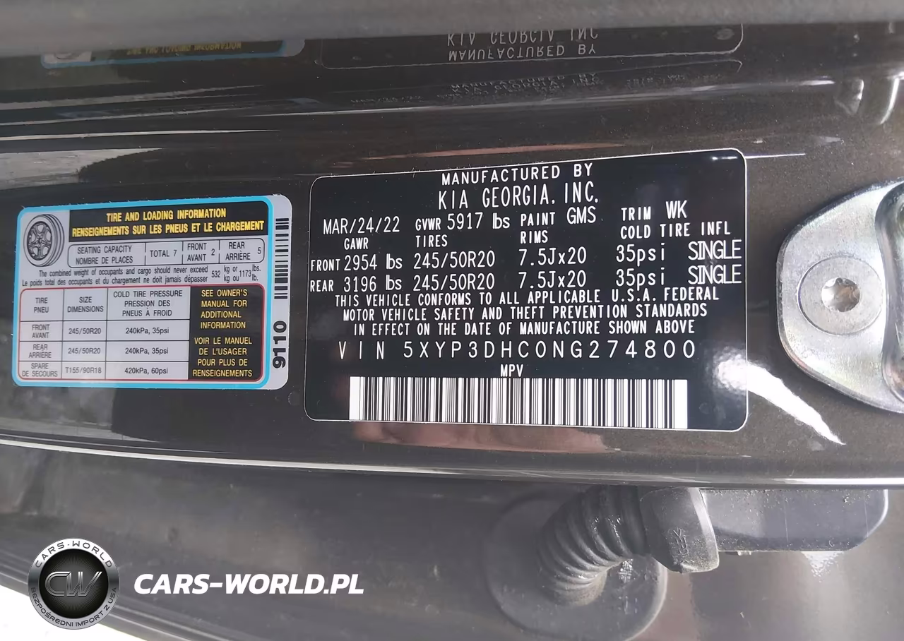 2022 Kia Telluride Ex VIN:5XYP3DHC0NG274800 - 9