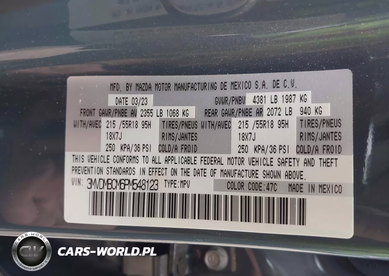 2023 Mazda Cx-30 2.5 S Carbon Edition VIN:3MVDMBCM6PM548123 - 9