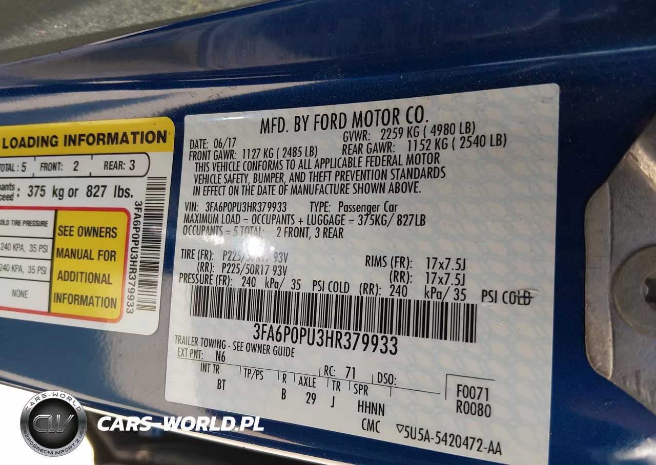 2017 Ford Fusion Energi Se Luxury VIN:3FA6P0PU3HR379933 - 9
