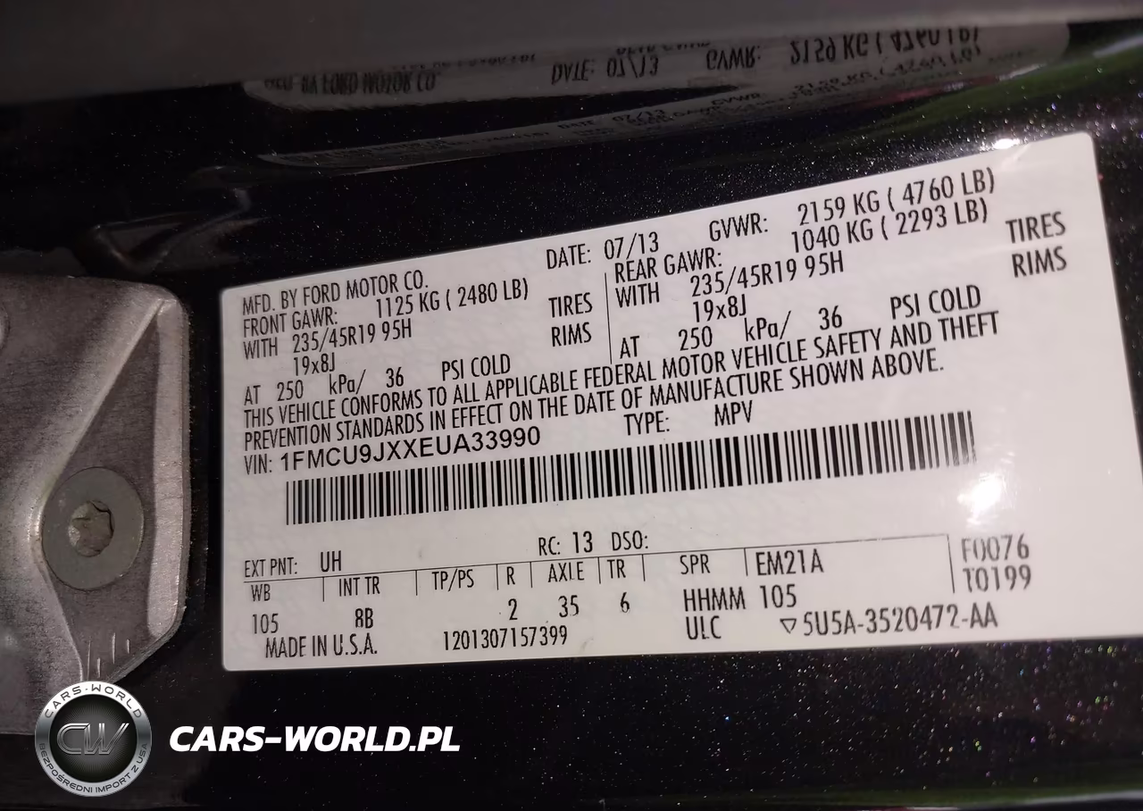 2014 Ford Escape Titanium VIN:1FMCU9JXXEUA33990 - 9