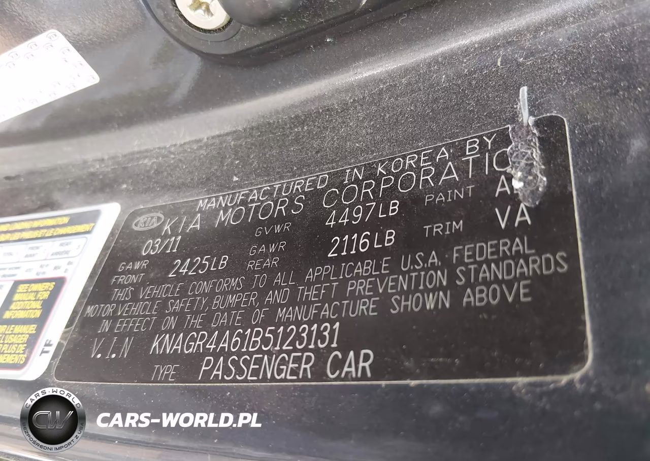 2011 Kia Optima Sx VIN:KNAGR4A61B5123131 - 9