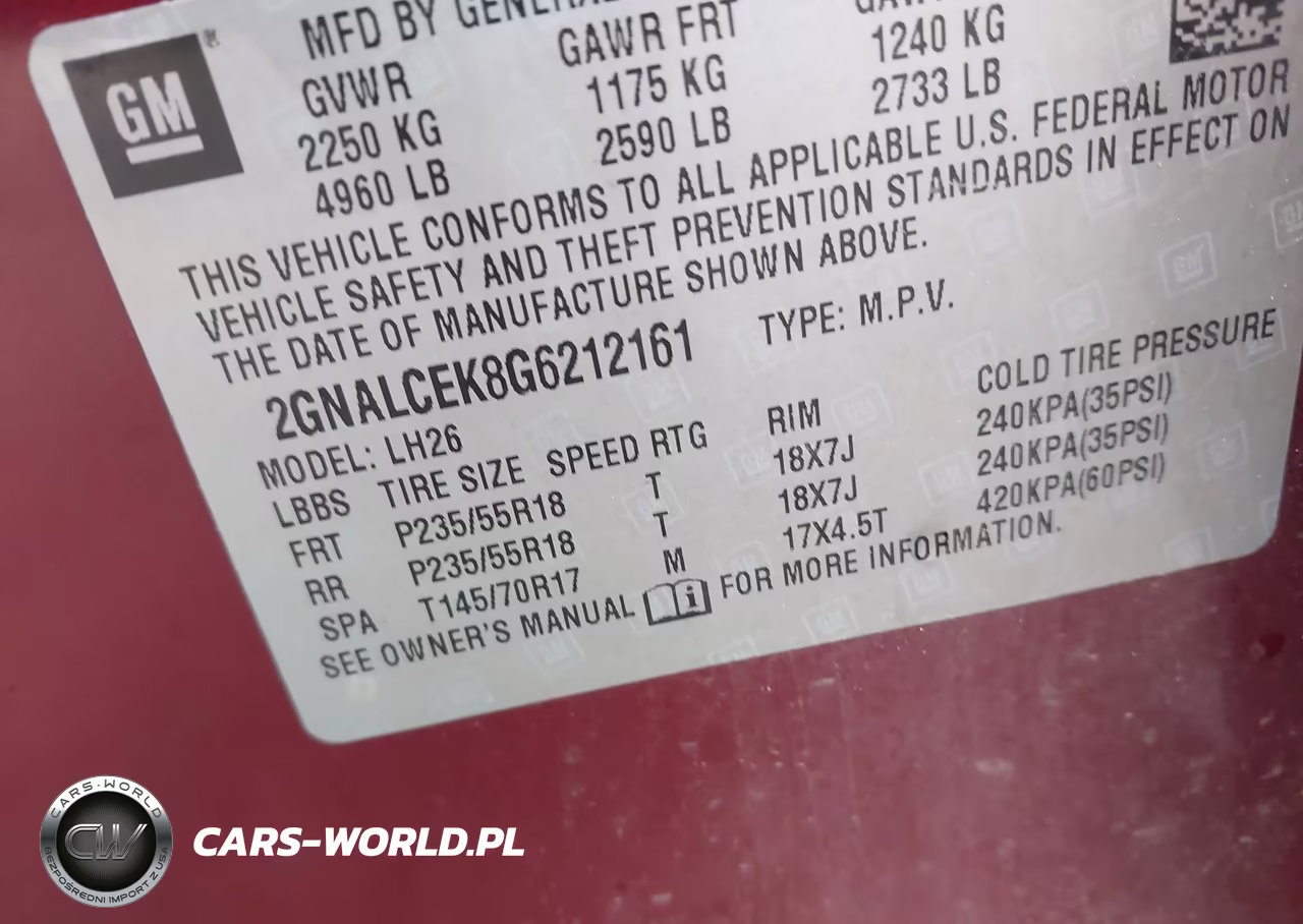 2016 Chevrolet Equinox Lt VIN:2GNALCEK8G6212161 - 9